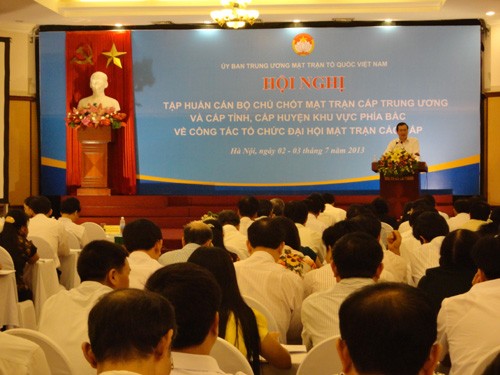 Tập huấn cán bộ chủ chốt Mặt trận về công tác tổ chức Đại hội Mặt trận các cấp - ảnh 1